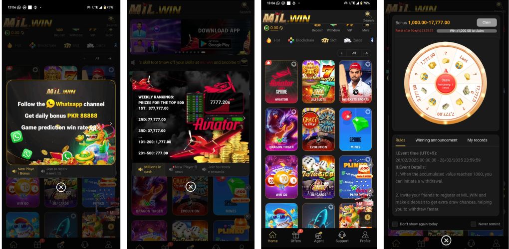 MilWin Game App